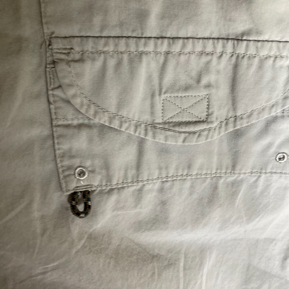 Columbia PFG Cargo Utility Shirt Mens L Vented Fishing Button Up Outdoor Camp - Picture 7 of 14